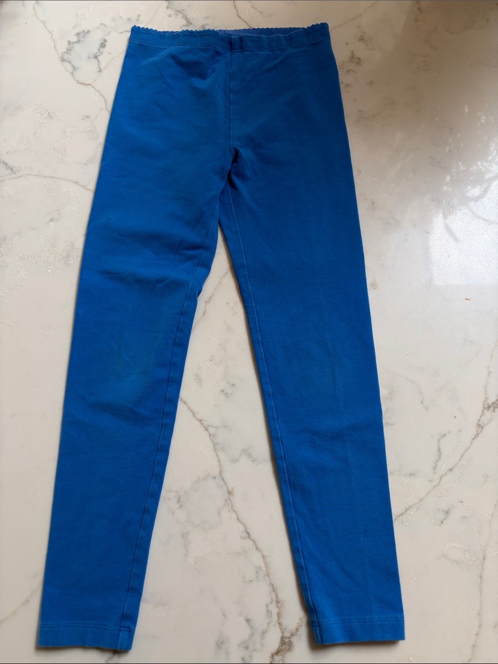Tea Collection Bright Blue Kids Leggings, size 7